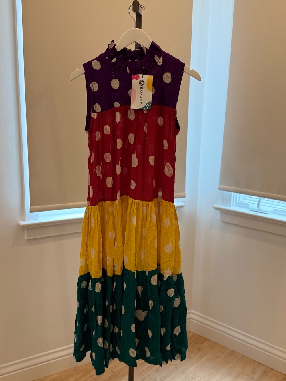 Busayo Kunle Ruffle Neck Dress